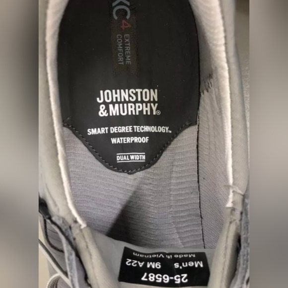 Johnston Murphy XC4® TR1-Luxe Hybrid Grey Nubuck Sneakers Size 9M New MSRP $185 - Picture 5 of 6
